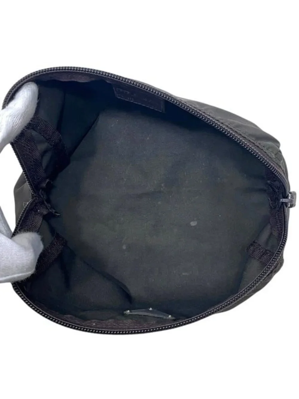 Prada Pouch Dark Brown Burnt Tessuto Case Nylon 31 Zipper